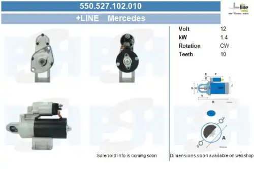 Стартер CV PSH 550.527.102.010