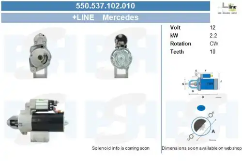 Стартер CV PSH 550.537.102.010