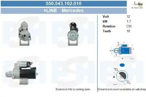 Стартер CV PSH 550.543.102.010