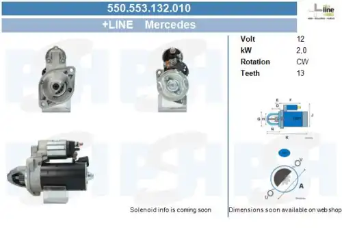 Стартер CV PSH 550.553.132.010