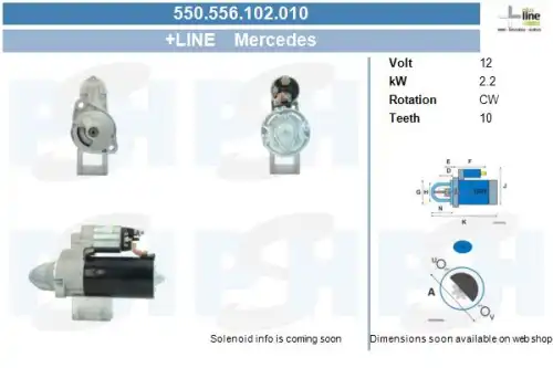 Стартер CV PSH 550.556.102.010