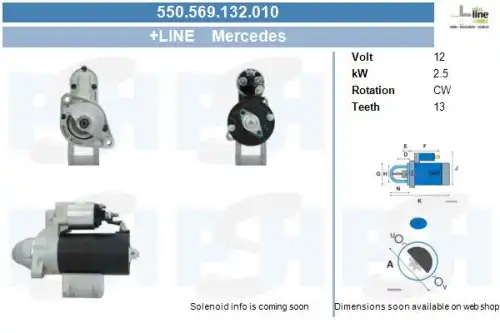 Стартер CV PSH 550.569.132.010