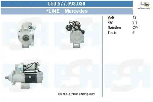 Стартер CV PSH 550.577.093.030