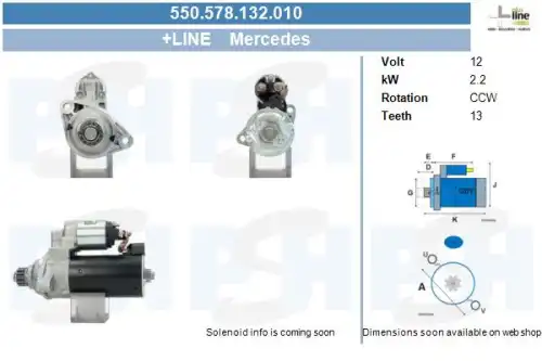 Стартер CV PSH 550.578.132.010