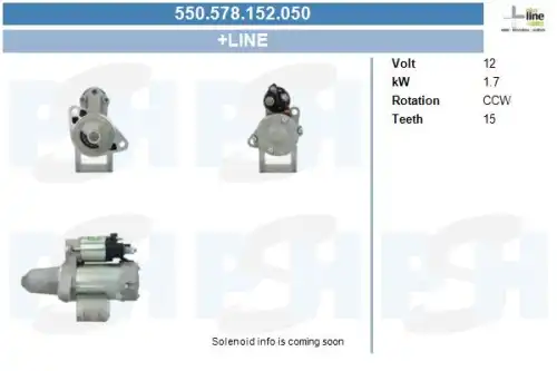 Стартер CV PSH 550.578.152.050