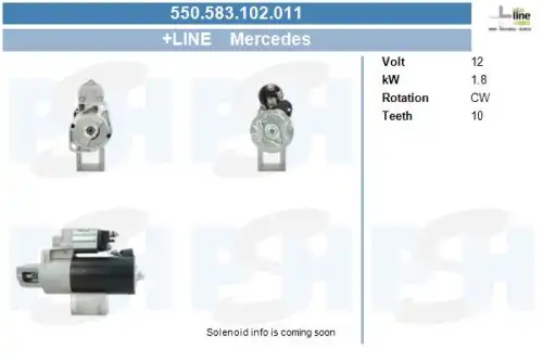 Стартер CV PSH 550.583.102.011