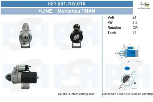 Стартер CV PSH 551.501.102.010