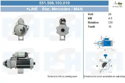 Стартер CV PSH 551.506.103.010