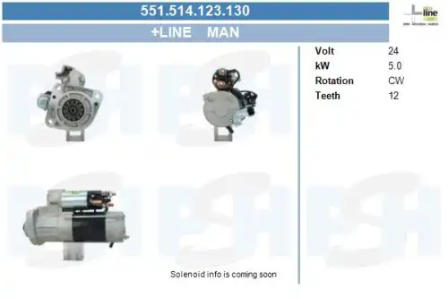 Стартер CV PSH 551.514.123.130
