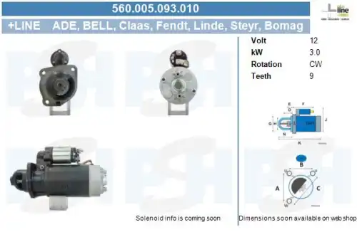 Стартер CV PSH 560.005.093.010