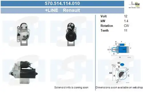 Стартер CV PSH 570.514.114.010