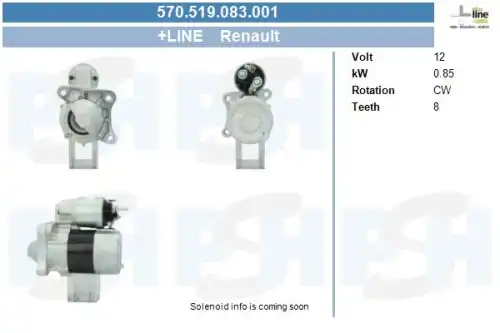Стартер CV PSH 570.519.083.001