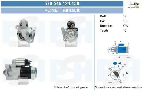 Стартер CV PSH 570.546.124.130