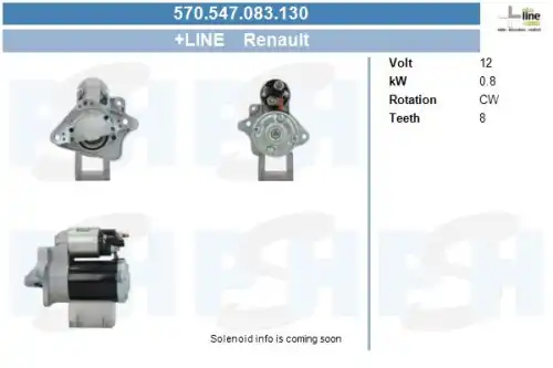 Стартер CV PSH 570.547.083.130
