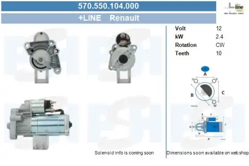 Стартер CV PSH 570.550.104.000