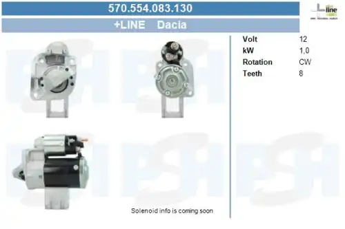 Стартер CV PSH 570.554.083.130