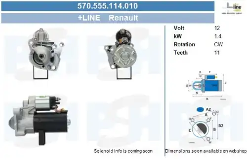 Стартер CV PSH 570.555.114.010