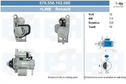Стартер CV PSH 570.556.102.080