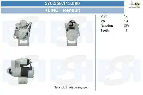 Стартер CV PSH 570.559.113.080