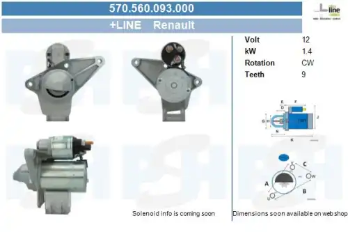 Стартер CV PSH 570.560.093.000