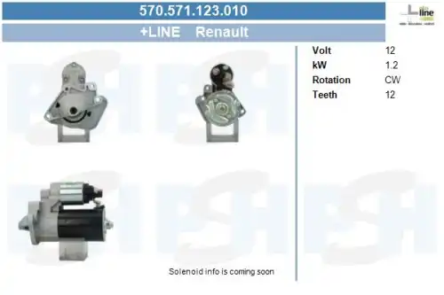 Стартер CV PSH 570.571.123.010