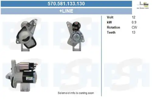 Стартер CV PSH 570.581.133.130