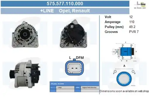 Генератор CV PSH 575.577.110.000