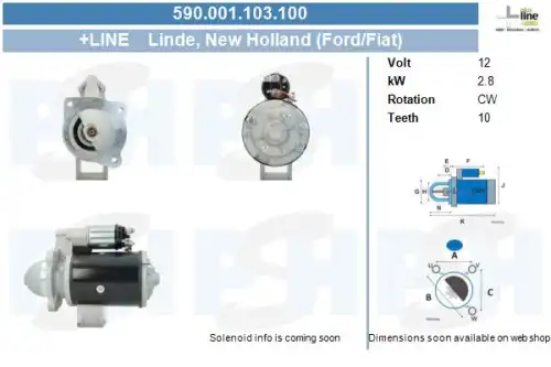 Стартер CV PSH 590.001.103.100