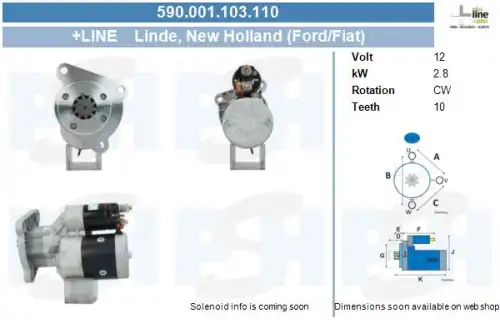Стартер CV PSH 590.001.103.110
