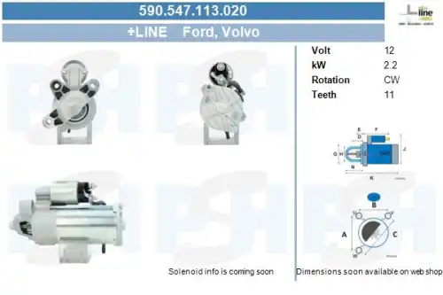 Стартер CV PSH 590.547.113.020