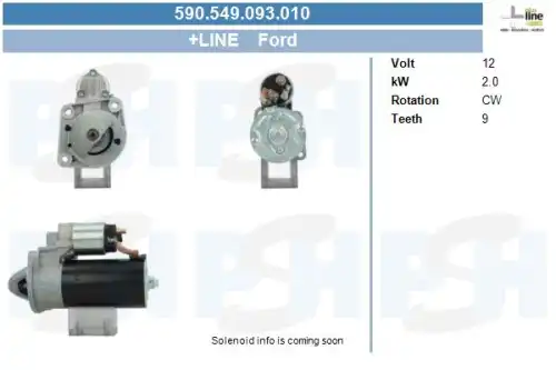 Стартер CV PSH 590.549.093.010