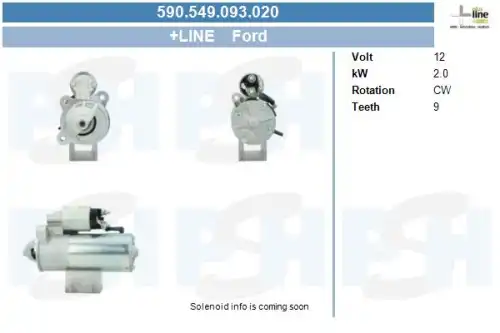 Стартер CV PSH 590.549.093.020