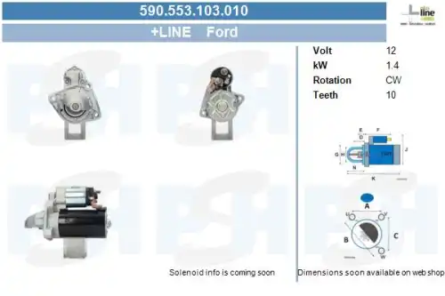 Стартер CV PSH 590.553.103.010