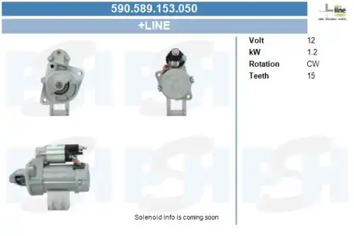 Стартер CV PSH 590.589.153.050