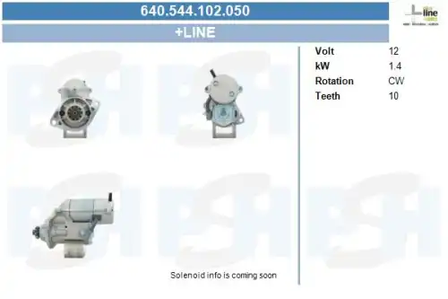 Стартер CV PSH 640.544.102.050