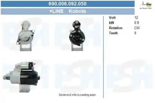 Стартер CV PSH 690.006.092.050