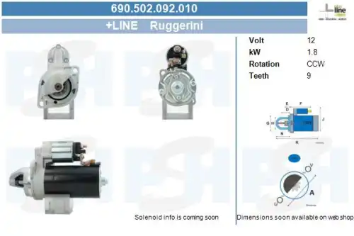 Стартер CV PSH 690.502.092.010