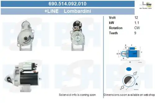 Стартер CV PSH 690.514.092.010