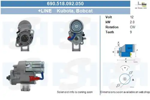 Стартер CV PSH 690.518.092.050