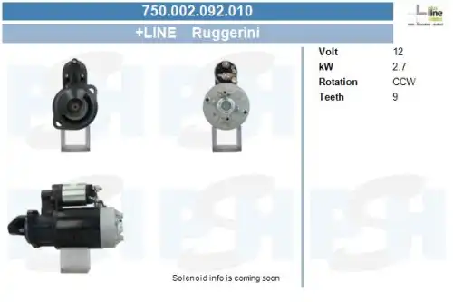 Стартер CV PSH 750.002.092.010