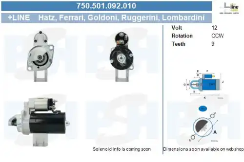 Стартер CV PSH 750.501.092.010