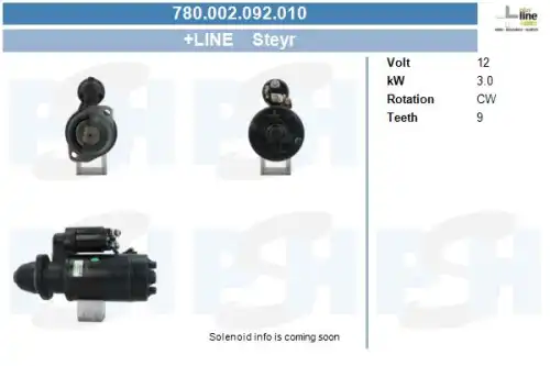 Стартер CV PSH 780.002.092.010