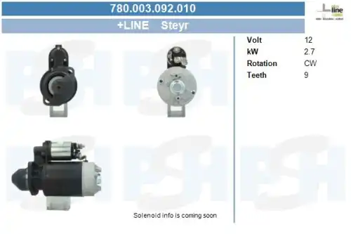 Стартер CV PSH 780.003.092.010