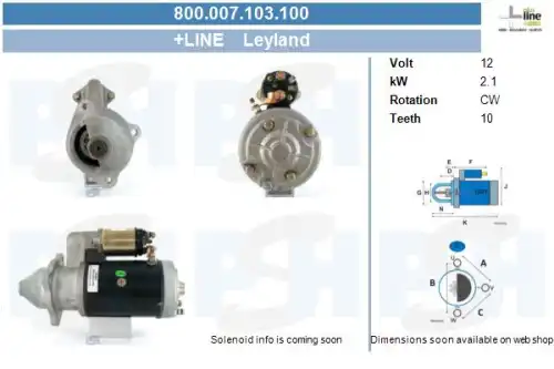 Стартер CV PSH 800.007.103.100