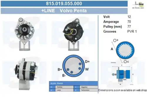Генератор CV PSH 815.019.055.000