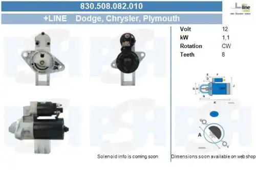 Стартер CV PSH 830.508.082.010