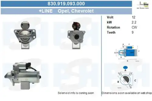 Стартер CV PSH 830.919.093.000