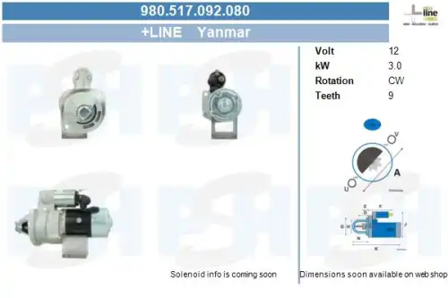 Стартер CV PSH 980.517.092.080