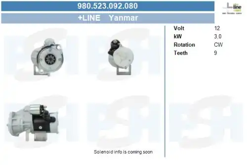 Стартер CV PSH 980.523.092.080