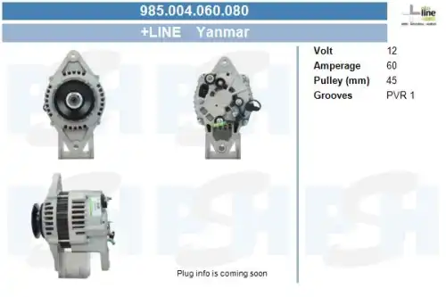 Генератор ! \HITACHI, YANMAR 985.004.060.080 CV PSH